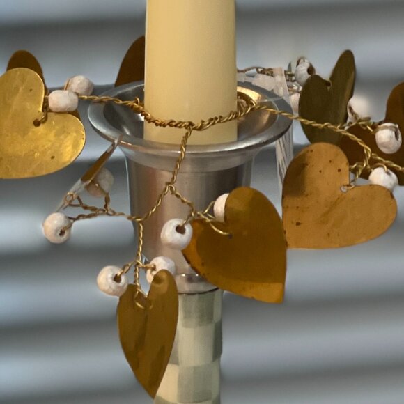 MacKenzie Childs Candle Holder + Anthropologie Copper Cuff + Dripless Candle-NEW - Picture 9 of 16